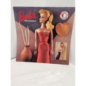 vintage Mattel 1989 Barbie calendar special 16 Month edition 30th anniversary